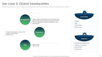 IoT Applications For Manufacturing Powerpoint Presentation Slides IoT CD V Professional Aesthatic