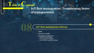 IoT Fleet Management Transforming Future Of Transportation IoT CD Powerpoint Presentation Slides Impressive Unique