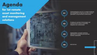IoT Remote Asset Monitoring And Management Solutions Powerpoint Presentation Slides IoT CD Interactive Editable