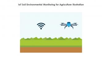 IoT Soil Environmental Monitoring For Agriculture Illustration