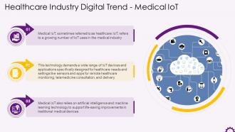 IoT Use Cases In Healthcare Industry Training Ppt