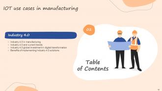 IoT Use Cases In Manufacturing Powerpoint Presentation Slides Template Researched