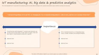 IoT Use Cases In Manufacturing Powerpoint Presentation Slides Impressive Researched