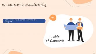 IoT Use Cases In Manufacturing Powerpoint Presentation Slides Template Designed