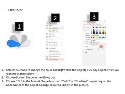 Iq five sequential tags and icons for process flow powerpoint template