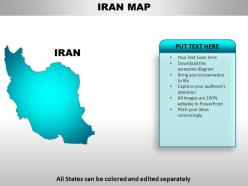 Iran country powerpoint maps