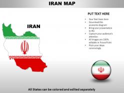 Iran country powerpoint maps