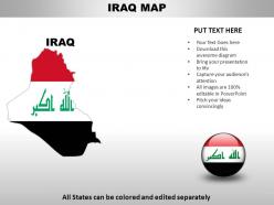 Iraq country powerpoint maps