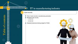 IT In Manufacturing Industry Powerpoint Presentation Slides