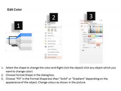 Iz five tags on computer screen with icons powerpoint template