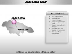 Jamaica country powerpoint maps