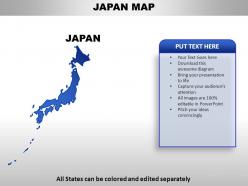 Japan country powerpoint maps