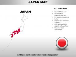 Japan country powerpoint maps