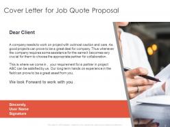 Job Quote Proposal Powerpoint Presentation Slides