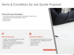 Job Quote Proposal Powerpoint Presentation Slides