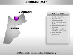 Jordan country powerpoint maps