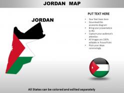 Jordan country powerpoint maps