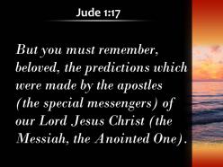 Jude 1 17 our lord jesus christ foretold powerpoint church sermon