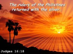 Judges 16 18 the silver in their hands powerpoint church sermon