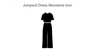 Jumpsuit Dress Monotone Icon In Powerpoint Pptx Png And Editable Eps Format