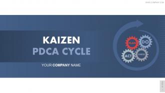 Kaizen pdca cycle powerpoint presentation slides