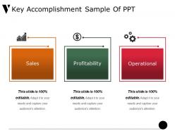 Key accomplishment sample of ppt