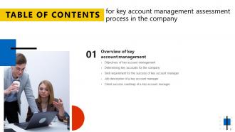 Key Account Management Assessment Process In The Company Powerpoint Presentation Slides