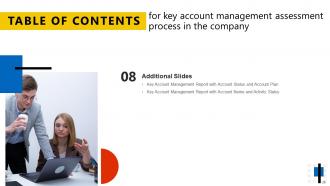 Key Account Management Assessment Process In The Company Powerpoint Presentation Slides