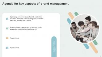 Key Aspects Of Brand Management Branding CD V