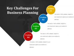 Key challenges for business planning powerpoint slide deck template