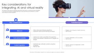 Key Considerations For Integrating AI And Virtual Reality