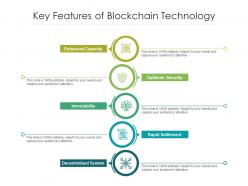 Key features of blockchain technology