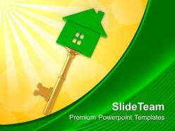 Key of home real estate powerpoint templates ppt themes and graphics 0313