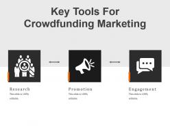 Key tools for crowdfunding marketing powerpoint slide backgrounds