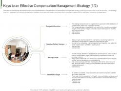 Keys compensation management strategy ppt styles graphics example