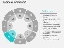 Kj eight staged circle of business tags infographics flat powerpoint design