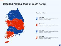 Korea map geographical location political map states information