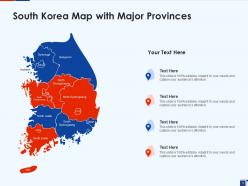 Korea map geographical location political map states information