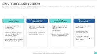 Kotters 8 Step Model Guide For Leading Change CM CD Captivating Impressive