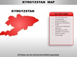 Kyrgyzstan country powerpoint maps