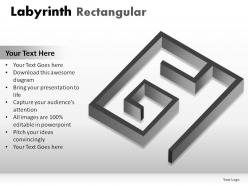 Labyrinth rectangular powerpoint presentation slides