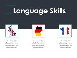 Language skills ppt summary slides