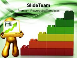 Large building blocks templates lego profit graph business marketing ppt slides powerpoint