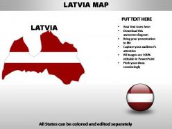 Latvia country powerpoint maps