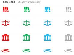 Law books scale court house bible ppt icons graphics