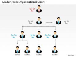 Leader team organizational chart flat powerpoint design