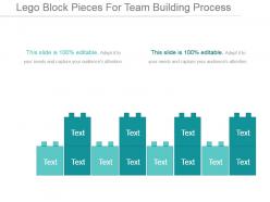 Lego block pieces for team building process ppt example