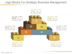 Lego blocks for strategic business management ppt examples slides