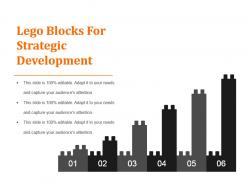 Lego blocks for strategic development powerpoint slide clipart