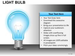 Light bulb powerpoint presentation slides db